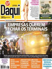 Capa do jornal Jornal Daqui 07/07/2020