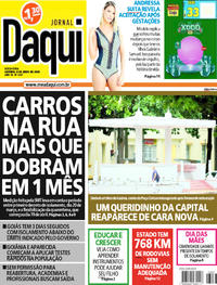 Capa do jornal Jornal Daqui 08/05/2020