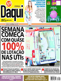 Capa do jornal Jornal Daqui 09/06/2020