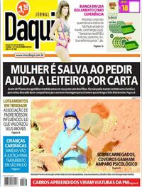 Capa do jornal Jornal Daqui 12/09/2020