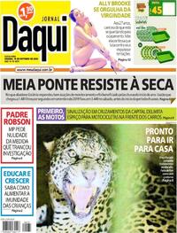 Capa do jornal Jornal Daqui 16/10/2020