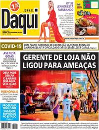 Capa do jornal Jornal Daqui 17/12/2020