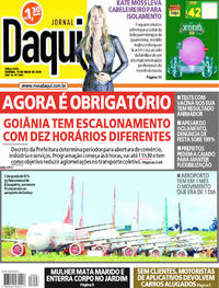 Capa do jornal Jornal Daqui 19/05/2020