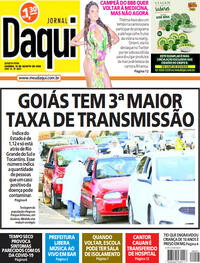 Capa do jornal Jornal Daqui 19/08/2020