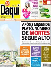 Capa do jornal Jornal Daqui 30/09/2020