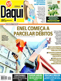 Capa do jornal Jornal Daqui 31/07/2020