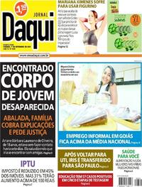 Capa do jornal Jornal Daqui 01/09/2021
