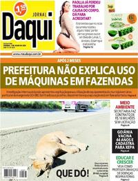 Capa do jornal Jornal Daqui 02/07/2021