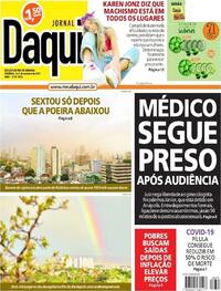 Capa do jornal Jornal Daqui 02/10/2021