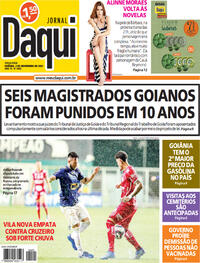 Capa do jornal Jornal Daqui 02/11/2021