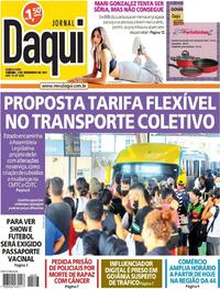 Capa do jornal Jornal Daqui 02/12/2021