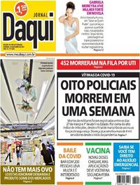 Capa do jornal Jornal Daqui 03/04/2021