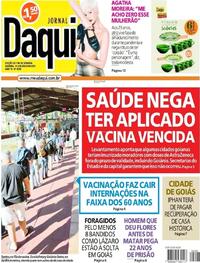 Capa do jornal Jornal Daqui 03/07/2021