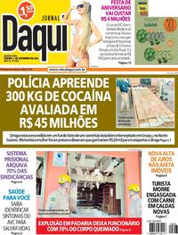 Capa do jornal Jornal Daqui 03/11/2021