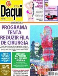 Capa do jornal Jornal Daqui 03/12/2021