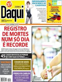 Capa do jornal Jornal Daqui 04/03/2021