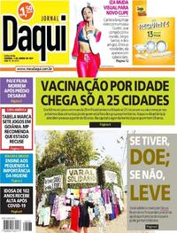 Capa do jornal Jornal Daqui 04/06/2021