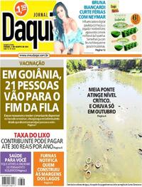 Capa do jornal Jornal Daqui 04/08/2021