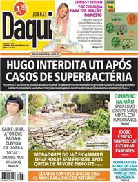 Capa do jornal Jornal Daqui 04/10/2021