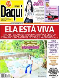 Capa do jornal Jornal Daqui 04/12/2021