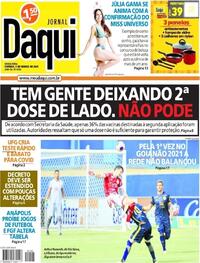 Capa do jornal Jornal Daqui 05/03/2021