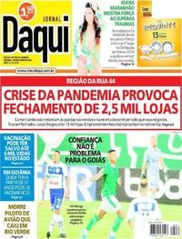 Capa do jornal Jornal Daqui 05/06/2021