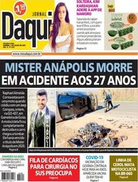 Capa do jornal Jornal Daqui 05/07/2021