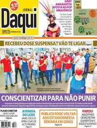 Capa do jornal Jornal Daqui 06/09/2021