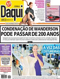 Capa do jornal Jornal Daqui 06/12/2021
