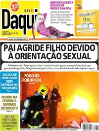 Capa do jornal Jornal Daqui 07/05/2021