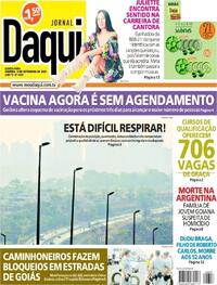 Capa do jornal Jornal Daqui 09/09/2021