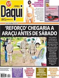 Capa do jornal Jornal Daqui 09/12/2021
