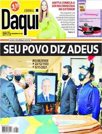 Capa do jornal Jornal Daqui 10/11/2021