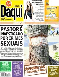 Capa do jornal Jornal Daqui 11/06/2021