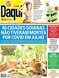 Capa do jornal Jornal Daqui 11/08/2021