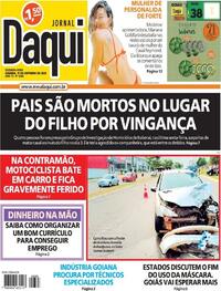 Capa do jornal Jornal Daqui 11/10/2021