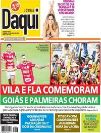 Capa do jornal Jornal Daqui 12/04/2021