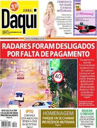 Capa do jornal Jornal Daqui 12/11/2021