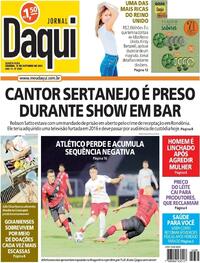 Capa do jornal Jornal Daqui 13/10/2021