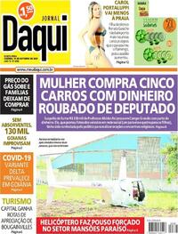Capa do jornal Jornal Daqui 14/10/2021