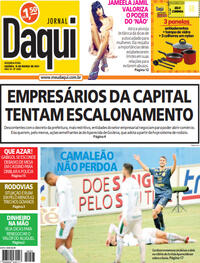 Capa do jornal Jornal Daqui 15/03/2021