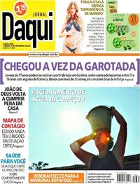 Capa do jornal Jornal Daqui 15/09/2021
