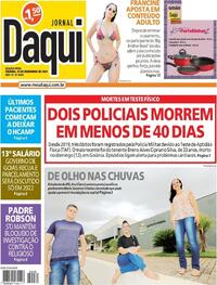 Capa do jornal Jornal Daqui 15/12/2021