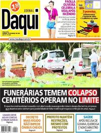 Capa do jornal Jornal Daqui 16/03/2021
