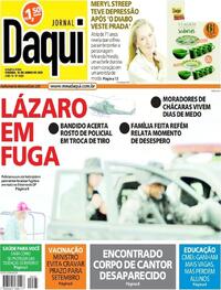 Capa do jornal Jornal Daqui 16/06/2021