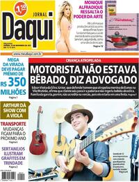 Capa do jornal Jornal Daqui 16/11/2021