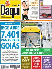 Capa do jornal Jornal Daqui 16/12/2021