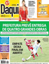Capa do jornal Jornal Daqui 17/05/2021