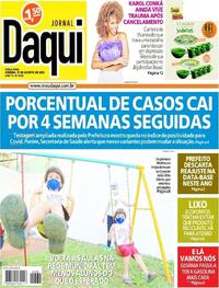 Capa do jornal Jornal Daqui 17/08/2021