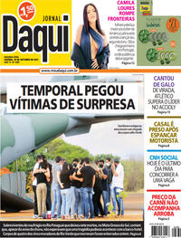 Capa do jornal Jornal Daqui 18/10/2021